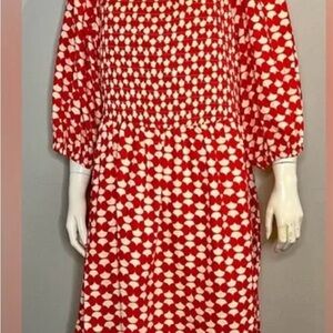 Red Dress Boutique Red and White Midi Dress